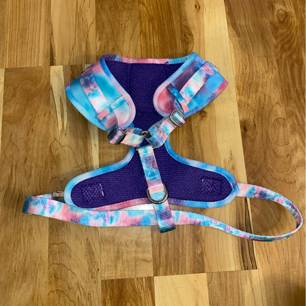 Doodle Couture Large Dog Harness Tie Dye